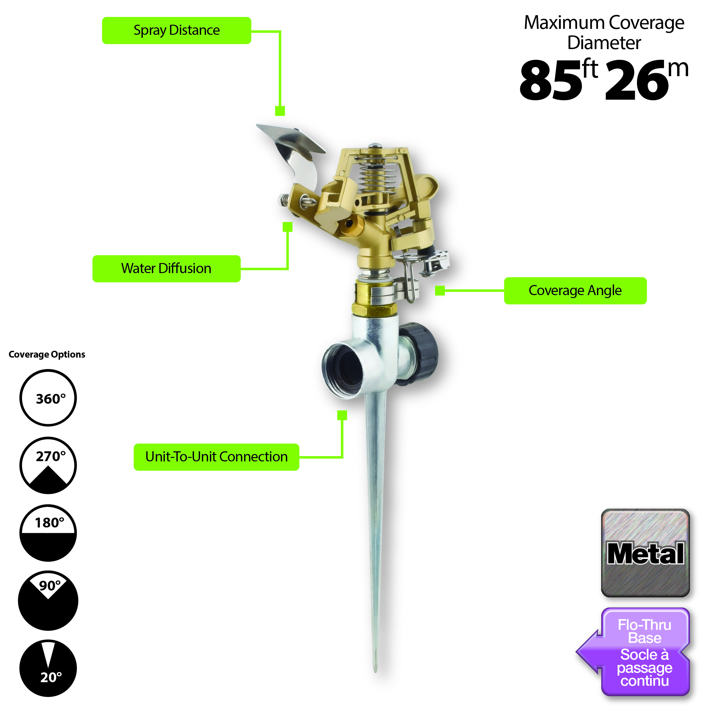 Metal Pulsating Sprinkler Melnor, Inc.