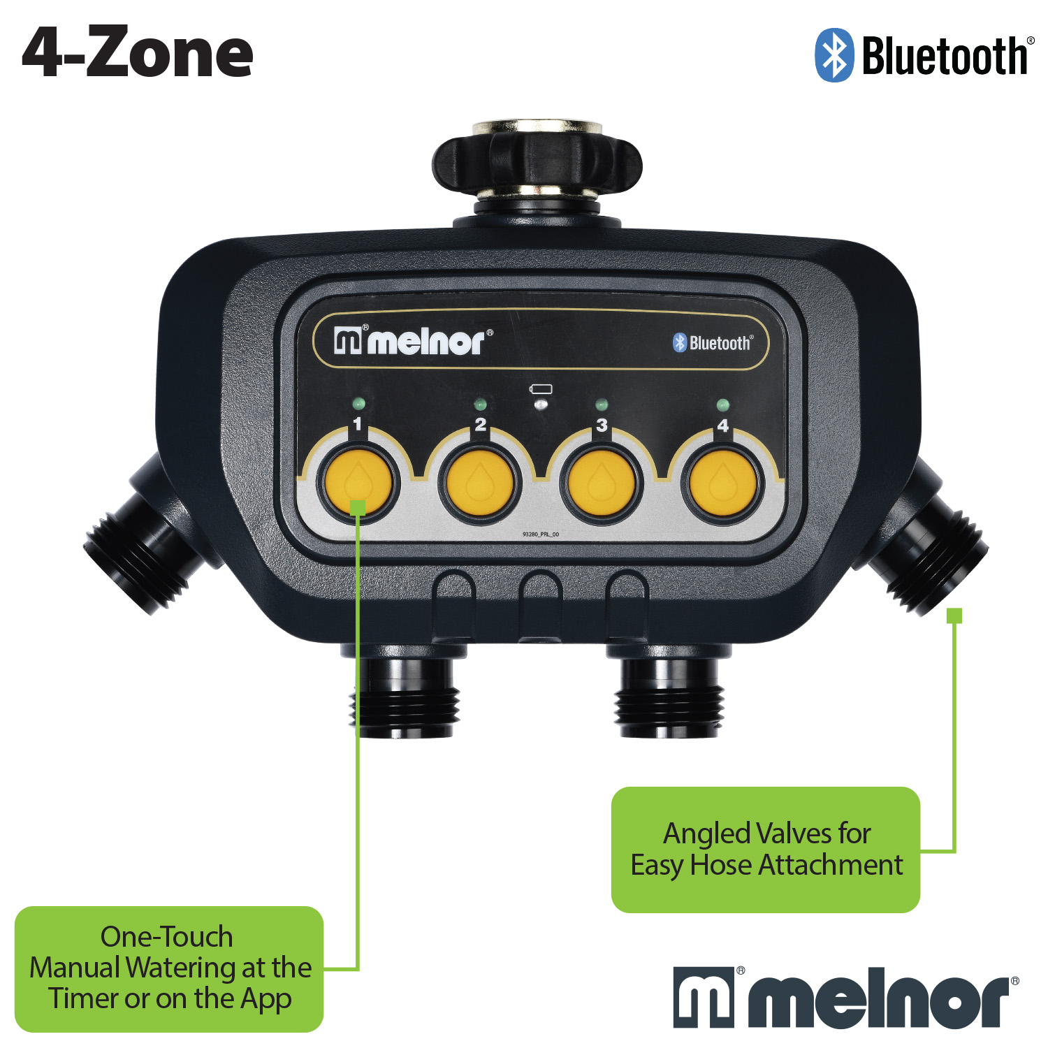 4-Zone Bluetooth® Water Timer | Melnor, Inc.