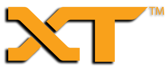 The image shows a bold, stylized logo with the letters "NXT" in a large, angular font in yellow against a black background, with a "TM" trademark symbol.