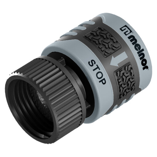 Melnor QuickConnect Product End Connector with Water Stop and Lock