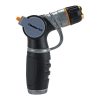 Melnor Metal Thumb-Control Adjustable Nozzle side view